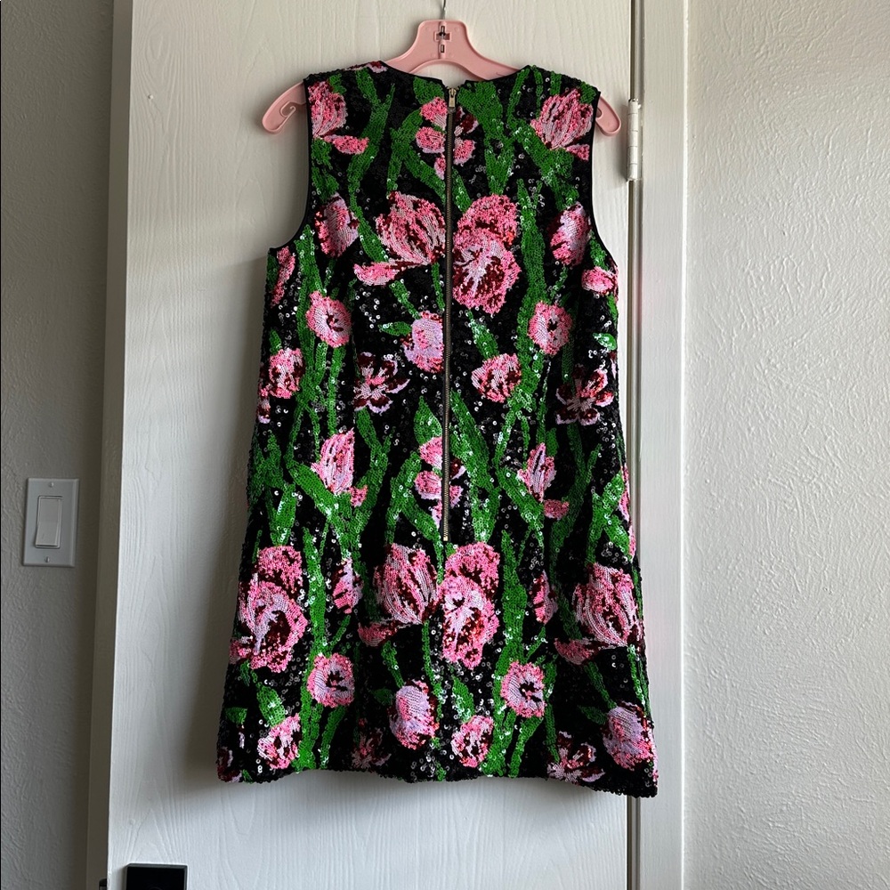 Lilly Pulitzer Black Dress with Green Sequin Detail - Picture 6 of 7